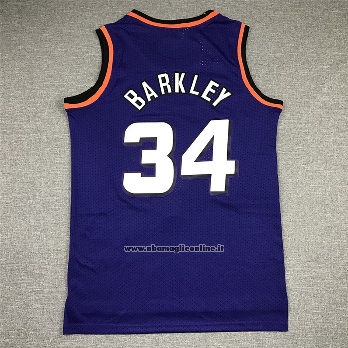 Maglia Phoenix Suns Charles Barkley #34 Mitchell & Ness 1992-93 Viola